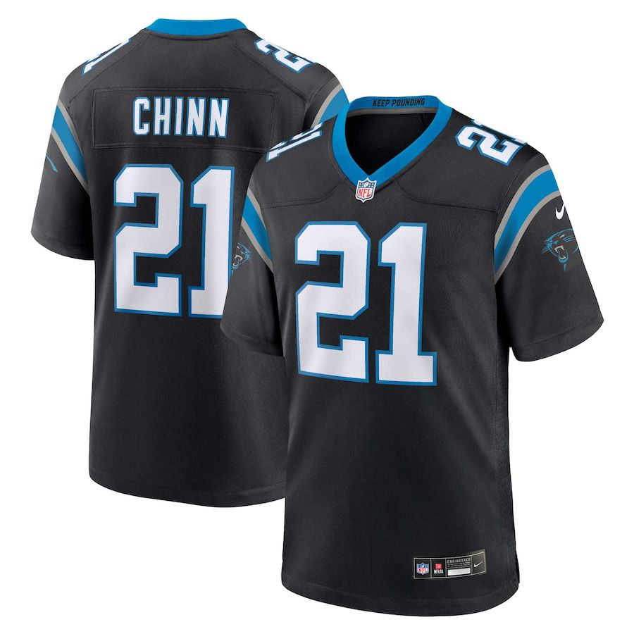 Men Carolina Panthers #21 Jeremy Chinn Nike Black Game NFL Jersey->carolina panthers->NFL Jersey